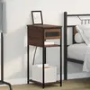 Image de vidaXL Cabinet de chevet Chêne brun 41 x 28 x 76 cm Bois d'ingénierie