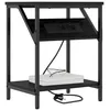 Image de vidaXL Cabinet de chevet 2 pc Chêne noir 38 x 30 x 48 cm