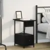 Image de vidaXL Cabinet de chevet Chêne noir 60 x 30 x 61 cm Bois d'ingénierie