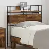 Image de vidaXL Tête de lit de rangement Chêne fumé Bois d'ingénierie