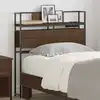 Image de vidaXL Tête de lit de rangement Chêne marron Bois d'ingénierie