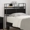 Image de vidaXL Tête de lit de rangement Chêne noir Bois d'ingénierie