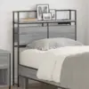 Image de vidaXL Tête de lit de rangement Sonoma gris Bois d'ingénierie