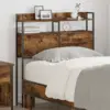Image de vidaXL Tête de lit de rangement Chêne fumé Bois d'ingénierie