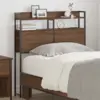 Image de vidaXL Tête de lit de rangement Chêne marron Bois d'ingénierie