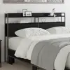 Image de vidaXL Tête de lit de rangement Chêne noir Bois d'ingénierie