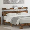 Image de vidaXL Tête de lit de rangement Chêne fumé Bois d'ingénierie