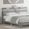 Image de vidaXL Tête de lit de rangement Sonoma gris Bois d'ingénierie