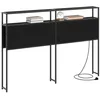 Image de vidaXL Tête de lit de rangement Chêne noir Bois d'ingénierie