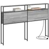 Image de vidaXL Tête de lit de rangement Sonoma gris Bois d'ingénierie