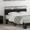 Image de vidaXL Tête de lit de rangement Chêne noir Bois d'ingénierie