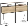 Image de vidaXL Tête de lit de rangement Chêne sonoma Bois d'ingénierie
