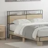 Image de vidaXL Tête de lit de rangement Chêne sonoma Bois d'ingénierie