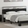 Image de vidaXL Tête de lit de rangement Chêne noir Bois d'ingénierie