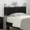 Image de vidaXL Headboard de Rangement avec Station de Charge Chêne noir