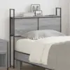 Image de vidaXL Headboard de Rangement avec Station de Charge Sonoma gris