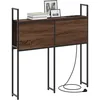 Image de vidaXL Headboard de Rangement avec Station de Charge Chêne marron