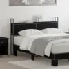 Image de vidaXL Headboard de Rangement avec Station de Charge Chêne noir