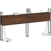 Image de vidaXL Headboard de Rangement avec Station de Charge Chêne marron