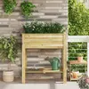 Image de vidaXL Jardin haut Marron 85,5 x 46,5 x 96 cm Pinède imprégnée