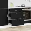 Image de vidaXL Meuble de cuisine bas Chêne noir 60 x 46 x 81,5 cm