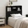 Image de vidaXL Cabinet de Tête de Lit Chêne noir Bois d'ingénierie