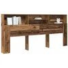Image de vidaXL Hoofdeinde Kast Oudhout Bewerkt hout