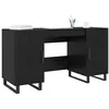 Image de vidaXL Bureau Chêne noir Bois d'ingénierie 140 x 50 x 75 cm