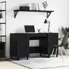 Image de vidaXL Bureau Chêne noir Bois d'ingénierie 140 x 50 x 75 cm