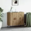 Image de vidaXL Buffet Chêne artisanal 89,5 x 34 x 80 cm Bois d'ingénierie