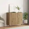 Image de vidaXL Buffet Chêne artisanal 90 x 34 x 80 cm Bois d'ingénierie