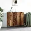 Image de vidaXL Buffet Bois ancien 90 x 34 x 80 cm Bois d'ingénierie
