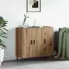 Image de vidaXL Buffet Chêne artisanal 90 x 34 x 80 cm Bois d'ingénierie