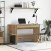 Image de vidaXL Bureau chêne artisanal 140 x 50 x 75 cm Bois d'ingénierie