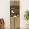 Image de vidaXL Meuble mural chêne artisanal 80 x 42.5 x 40 cm