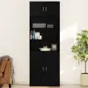 Image de vidaXL Meuble mural Chêne noir 80 x 42.5 x 40 cm Bois d'ingénierie