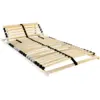 Image de vidaXL Sommier à lattes Marron 140 x 190 cm Bois de hêtre massif