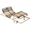 Image de vidaXL Sommier à lattes Marron 80 x 190 cm Bois de hêtre massif