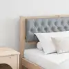 Image de vidaXL Tête de lit Marron et gris clair 200 cm Bois massif en pin