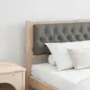 Image de vidaXL Tête de lit marron et gris foncé 200 cm Bois massif en pin