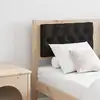 Image de vidaXL Tête de lit Autre Marron et noir 150 cm Bois massif en pin