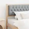 Image de vidaXL Tête de lit Marron et gris clair 100 cm Bois massif en pin