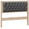 Image de vidaXL Tête de lit marron et gris foncé 100 cm Bois massif en pin