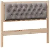 Image de vidaXL Tête de lit Autre Marron et taupe 100 cm Bois massif en pin