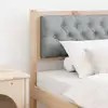 Image de vidaXL Tête de lit Autre Marron et gris clair 90 cm Bois massif en pin