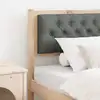 Image de vidaXL Tête de lit Autre marron et gris foncé 90 cm Bois massif en pin