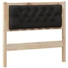 Image de vidaXL Tête de lit Autre Marron et noir 90 cm Bois massif en pin