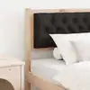 Image de vidaXL Tête de lit Autre Marron et noir 90 cm Bois massif en pin