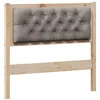 Image de vidaXL Tête de lit Autre Marron et taupe 90 cm Bois massif en pin