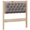 Image de vidaXL Hoofdbord Anders Bruin en taupe 75 cm Massief grenenhout